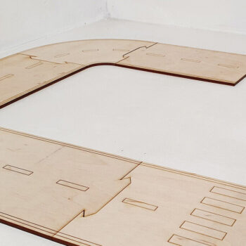 Intra απο ξύλο plywood 3mm-4mm πάχος – Puzzle Road για μοντέλα αυτοκινήτων Δίασταση  20x20 cm INTRAFABR-92586225 - Image 5