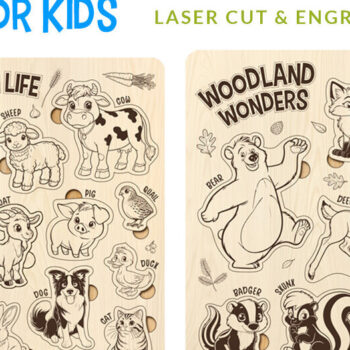 Intra απο ξύλο plywood 3mm-4mm πάχος – Σετ παζλ για παιδιά Αρχείο κοπής με λέιζερ Δίασταση  20x20 cm INTRAFABR-98526423 - Image 3