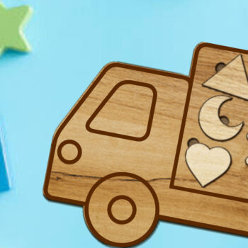 Intra απο ξύλο plywood 3mm-4mm πάχος – Ταξινόμηση σχημάτων παζλ, αρχείο κοπής σε επίπεδα Δίασταση  20x20 cm INTRAFABR-87957351 - Image 2