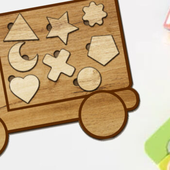 Intra απο ξύλο plywood 3mm-4mm πάχος – Ταξινόμηση σχημάτων παζλ, αρχείο κοπής σε επίπεδα Δίασταση  20x20 cm INTRAFABR-87957351 - Image 3