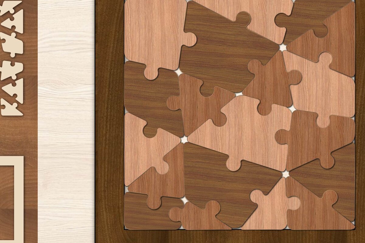 Intra απο ξύλο plywood 3mm-4mm πάχος – Παζλ, Αποκοπή αρχείου, Παζλ Δίασταση  20x20 cm INTRAFABR-10303068