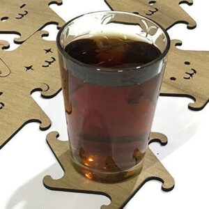 Intra απο ξύλο plywood 3mm-4mm πάχος – Παζλ Ξύλινα σουβέρ Interlock Coupper Δίασταση 20x20 cm INTRAFABR-35440740