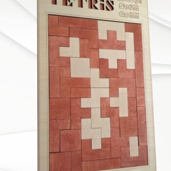 Intra απο ξύλο plywood 3mm-4mm πάχος – Παζλ Tetris Dxf Design Δίασταση  40x30 cm INTRAFABR-60162970 - Image 1