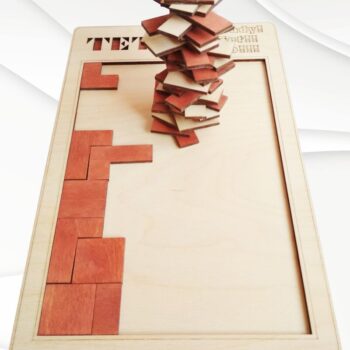 Intra απο ξύλο plywood 3mm-4mm πάχος – Παζλ Tetris Dxf Design Δίασταση  40x30 cm INTRAFABR-60162970 - Image 3