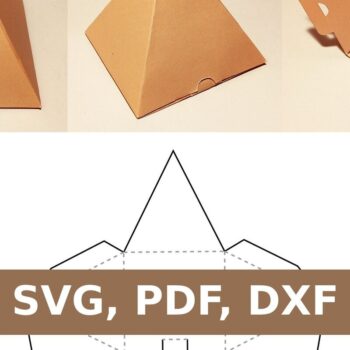 Intra απο ξύλο plywood 3mm-4mm πάχος – Κουτί πυραμίδας Δίασταση  20x20 cm INTRAFABR-33152607 - Image 1