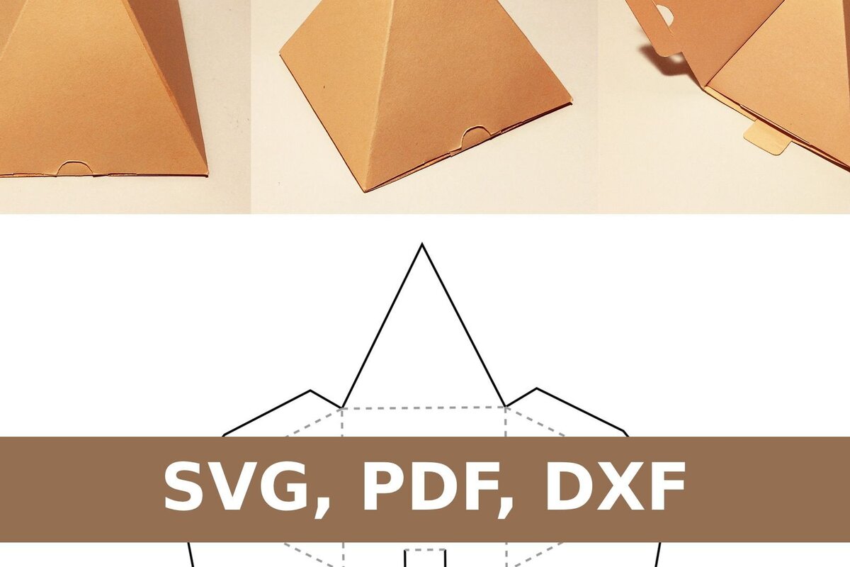 Intra απο ξύλο plywood 3mm-4mm πάχος – Κουτί πυραμίδας Δίασταση  20x20 cm INTRAFABR-33152607