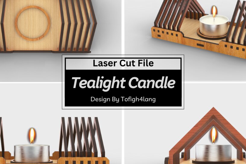 Intra απο ξύλο plywood 3mm-4mm πάχος – Πυραμίδα, Κηροπήγιο, Κοπή λέιζερ, Δίασταση  20x20 cm INTRAFABR-95324887