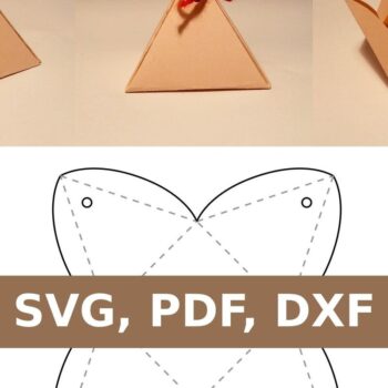 Intra απο ξύλο plywood 3mm-4mm πάχος – Κουτί σε σχήμα πυραμίδας Δίασταση  20x20 cm INTRAFABR-33153219 - Image 1