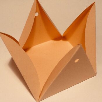 Intra απο ξύλο plywood 3mm-4mm πάχος – Κουτί σε σχήμα πυραμίδας Δίασταση  20x20 cm INTRAFABR-33153219 - Image 6