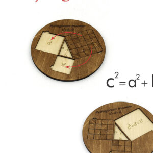 Intra απο ξύλο plywood 3mm-4mm πάχος – Απόδειξη Πυθαγόρειου Θεωρήματος. Αρχείο λέιζερ Δίασταση  20x20 cm INTRAFABR-93776681