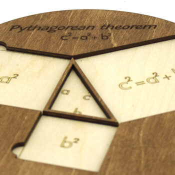 Intra απο ξύλο plywood 3mm-4mm πάχος – Απόδειξη Πυθαγόρειου Θεωρήματος. Αρχείο λέιζερ Δίασταση  20x20 cm INTRAFABR-93776681 - Image 2