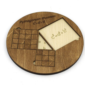 Intra απο ξύλο plywood 3mm-4mm πάχος – Απόδειξη Πυθαγόρειου Θεωρήματος. Αρχείο λέιζερ Δίασταση  20x20 cm INTRAFABR-93776681 - Image 6
