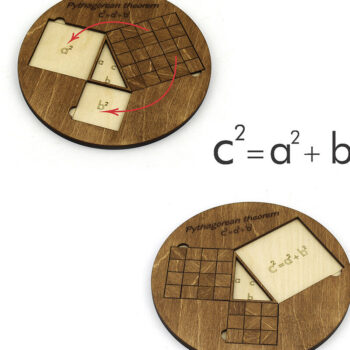 Intra απο ξύλο plywood 3mm-4mm πάχος – Απόδειξη Πυθαγόρειου Θεωρήματος. Αρχείο λέιζερ Δίασταση  20x20 cm INTRAFABR-93776681 - Image 7