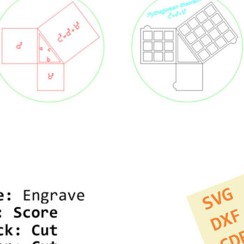 Intra απο ξύλο plywood 3mm-4mm πάχος – Απόδειξη Πυθαγόρειου Θεωρήματος. Αρχείο λέιζερ Δίασταση  20x20 cm INTRAFABR-93776681 - Image 8