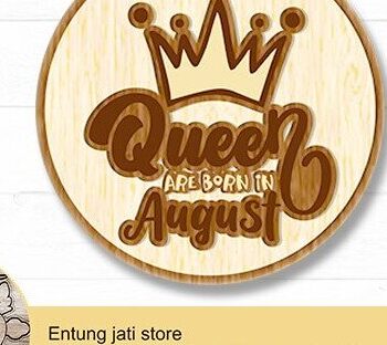 Intra απο ξύλο plywood 3mm-4mm πάχος – Οι βασίλισσες γεννιούνται τον Αύγουστο 3D Δίασταση  20x20 cm INTRAFABR-35779610 - Image 1