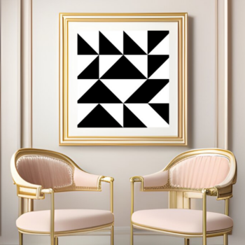 Intra απο ξύλο plywood 3mm-4mm πάχος – Quilt Block Frames 129 Δίασταση  45x45 cm INTRAFABR-118106183 - Image 1