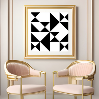 Intra απο ξύλο plywood 3mm-4mm πάχος – Quilt Block Frames 129 Δίασταση  45x45 cm INTRAFABR-118106183 - Image 2