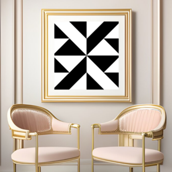 Intra απο ξύλο plywood 3mm-4mm πάχος – Quilt Block Frames 129 Δίασταση  45x45 cm INTRAFABR-118106183 - Image 4