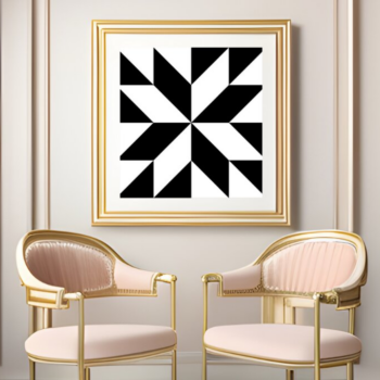 Intra απο ξύλο plywood 3mm-4mm πάχος – Quilt Block Frames 129 Δίασταση  45x45 cm INTRAFABR-118106183 - Image 7