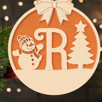 Intra απο ξύλο plywood 3mm-4mm πάχος – R Αρχικό χριστουγεννιάτικο στολίδι Δίασταση  20x20 cm INTRAFABR-107430353 - Image 1