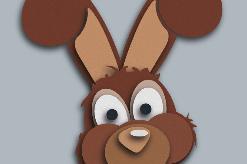 Intra απο ξύλο plywood 3mm-4mm πάχος – Κουνέλι Δίασταση  20x20 cm INTRAFABR-16538304