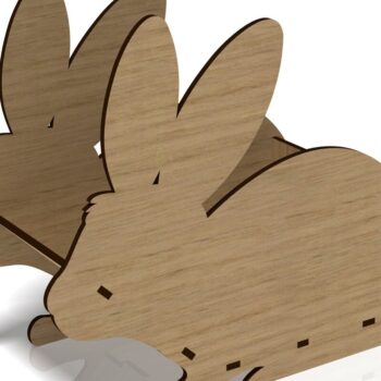 Intra απο ξύλο plywood 3mm-4mm πάχος – Rabbit Box, Animal Box, File Δίασταση  20x20 cm INTRAFABR-41134087 - Image 1