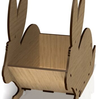 Intra απο ξύλο plywood 3mm-4mm πάχος – Rabbit Box, Animal Box, File Δίασταση  20x20 cm INTRAFABR-41134087 - Image 2