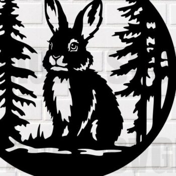 Intra απο ξύλο plywood 3mm-4mm πάχος – Κουνέλι στην ερημιά Δίασταση 20x20 cm INTRAFABR-115222732 - Image 1