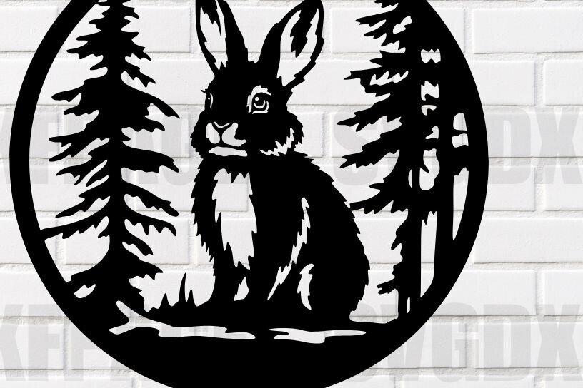 Intra απο ξύλο plywood 3mm-4mm πάχος – Κουνέλι στην ερημιά Δίασταση  20x20 cm INTRAFABR-115222732