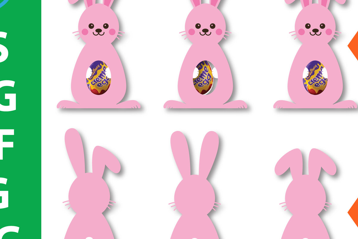 Intra απο ξύλο plywood 3mm-4mm πάχος – Κουνέλι Kinder Σχέδια Αυγοθήκης Γραφικό Δίασταση  20x20 cm INTRAFABR-25884113