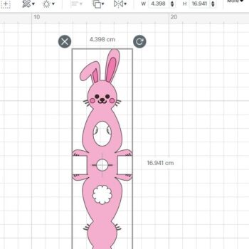 Intra απο ξύλο plywood 3mm-4mm πάχος – Κουνέλι Kinder Σχέδια Αυγοθήκης Γραφικό Δίασταση  20x20 cm INTRAFABR-25884113 - Image 4