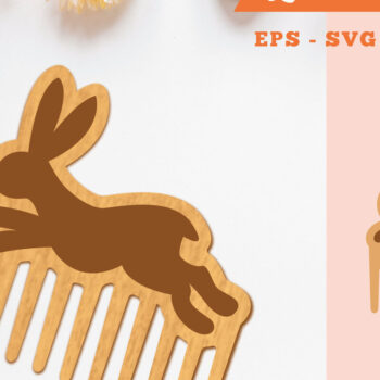 Intra απο ξύλο plywood 3mm-4mm πάχος – Rabbit Comb Δίασταση  20x20 cm INTRAFABR-105417774 - Image 1