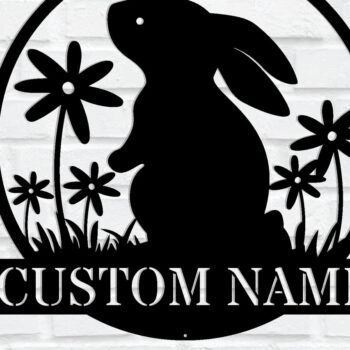 Intra απο ξύλο plywood 3mm-4mm πάχος –  επιγραφή Rabbit Δίασταση  20x20 cm INTRAFABR-114622607 - Image 1