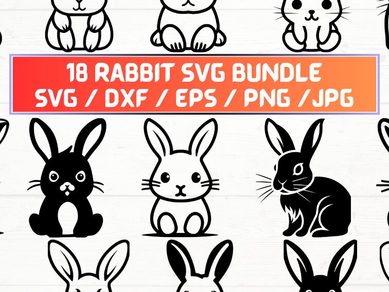 Intra απο ξύλο plywood 3mm-4mm πάχος – Rabbit, DXF, EPS, JPG, PNG Δίασταση  20x20 cm INTRAFABR-115722510