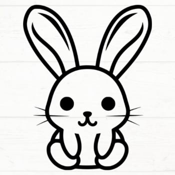 Intra απο ξύλο plywood 3mm-4mm πάχος – Rabbit, DXF, EPS, JPG, PNG Δίασταση  20x20 cm INTRAFABR-115722510 - Image 2