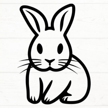 Intra απο ξύλο plywood 3mm-4mm πάχος – Rabbit, DXF, EPS, JPG, PNG Δίασταση  20x20 cm INTRAFABR-115722510 - Image 4