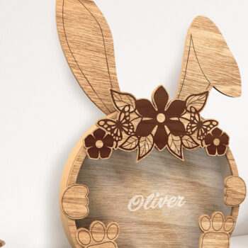 Intra απο ξύλο plywood 3mm-4mm πάχος – ΚΟΥΝΙΛΙΑ ΠΑΣΧΑΛΙΝΑ Γλυκά Κουτί Πακέτο, Καραμέλα Δίασταση  20x20 cm INTRAFABR-27154133 - Image 2