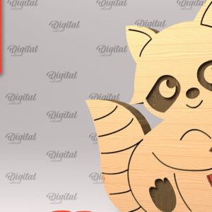 Intra απο ξύλο plywood 3mm-4mm πάχος – Raccon Ξύλινο παζλ Δίασταση 20x20 cm INTRAFABR-97715118