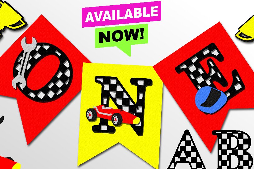 Intra απο ξύλο plywood 3mm-4mm πάχος – Race Car Alphabet 3D Δίασταση  20x20 cm INTRAFABR-100185286