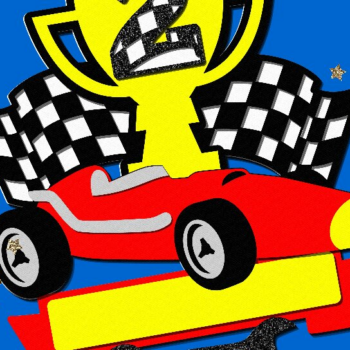 Intra απο ξύλο plywood 3mm-4mm πάχος – Race Car Cake Topper 3D Δίασταση  20x20 cm INTRAFABR-106010541 - Image 4