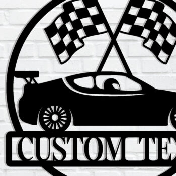 Intra απο ξύλο plywood 3mm-4mm πάχος –  πινακίδα προσαρμοσμένης ονομασίας αγωνιστικού αυτοκινήτου Δίασταση  20x20 cm INTRAFABR-106020914 - Image 1