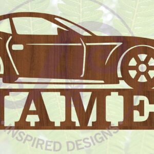 Intra απο ξύλο plywood 3mm-4mm πάχος – Αρχείο περικοπής Name Race Car Δίασταση  20x20 cm INTRAFABR-68519852