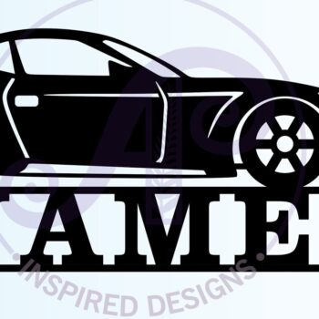 Intra απο ξύλο plywood 3mm-4mm πάχος – Αρχείο περικοπής Name Race Car Δίασταση  20x20 cm INTRAFABR-68519852 - Image 3