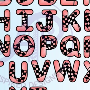 Intra απο ξύλο plywood 3mm-4mm πάχος – Πακέτο αλφαβήτου Racing Car Letters 78SVG Δίασταση  20x20 cm INTRAFABR-67960790 - Image 7