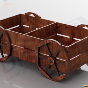 Intra απο ξύλο plywood 3mm-4mm πάχος – Σχάρα και θήκη χαρτοπετσέτας, Cart Δίασταση 20x20 cm INTRAFABR-112582031 - Image 2