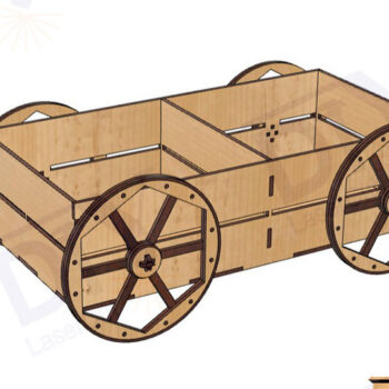 Intra απο ξύλο plywood 3mm-4mm πάχος – Σχάρα και θήκη χαρτοπετσέτας, Cart Δίασταση 20x20 cm INTRAFABR-112582031 - Image 3