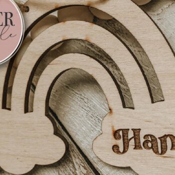 Intra απο ξύλο plywood 3mm-4mm πάχος – Rainbow και Cloud Δίασταση  20x20 cm INTRAFABR-75320678 - Image 3