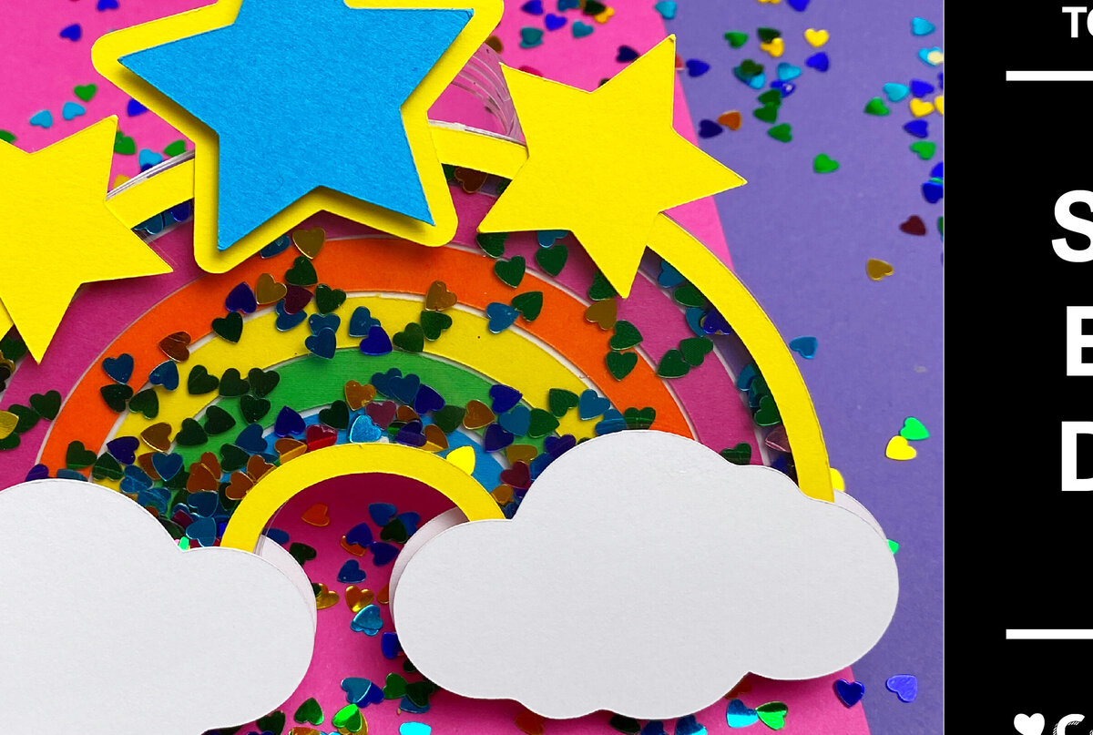 Intra απο ξύλο plywood 3mm-4mm πάχος – Rainbow Cake Topper Δίασταση  20x20 cm INTRAFABR-82110051