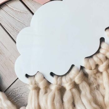 Intra απο ξύλο plywood 3mm-4mm πάχος – Rainbow Clouds Macrame Δίασταση  20x20 cm INTRAFABR-75007539 - Image 4