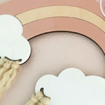 Intra απο ξύλο plywood 3mm-4mm πάχος – Rainbow Clouds Macrame Δίασταση  20x20 cm INTRAFABR-75007539 - Image 7